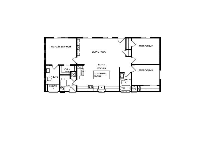 Pacific Freedom Model 2 CR2- 3BD & 2BA 1,041 SQFT