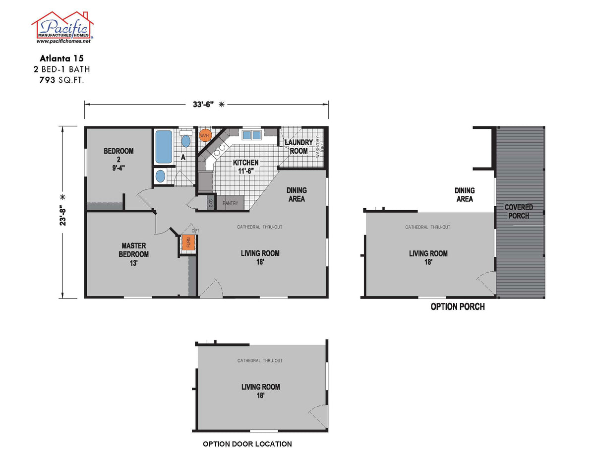 PACIFIC ATLANTA 15 - 2BD X 1BA 793 SQFT