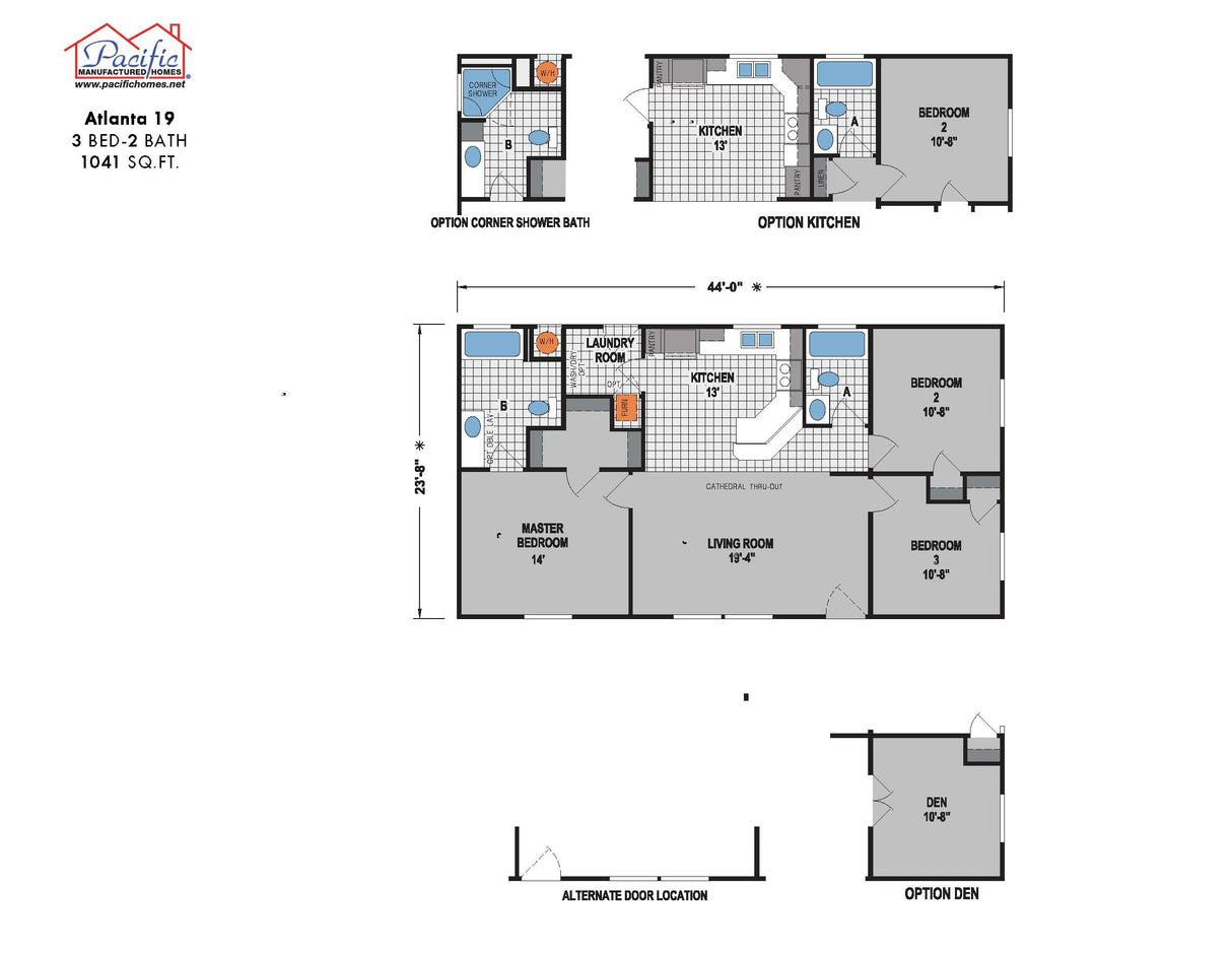 PACIFIC ATLANTA 19 - 3BD X 2BA 1,041 SQFT
