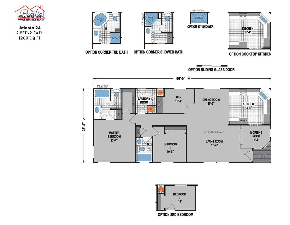 PACIFIC ATLANTA 24 - 2BD X 2BA 1,298 SQFT