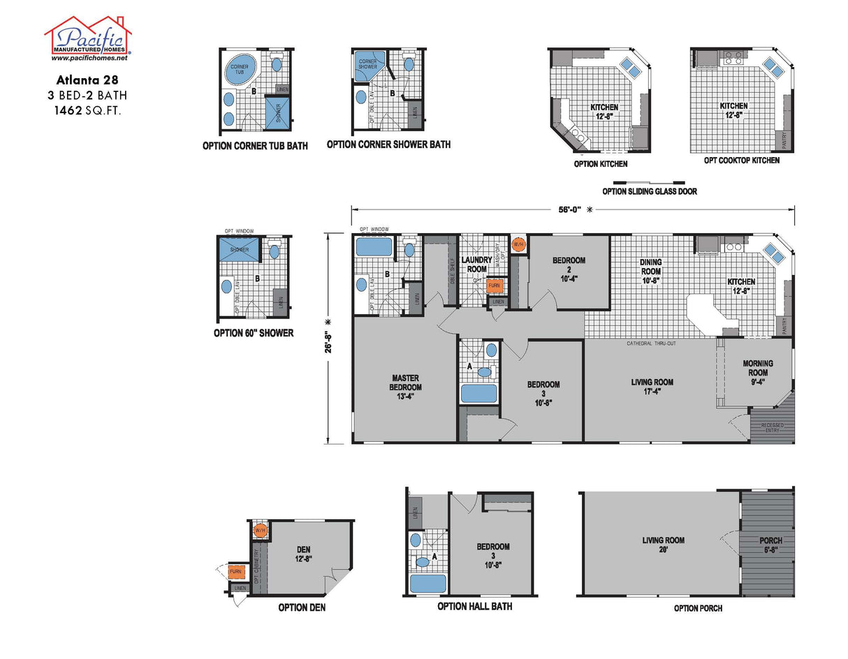 PACIFIC ATLANTA 28 - 3BD X 2BA 1,462 SQFT