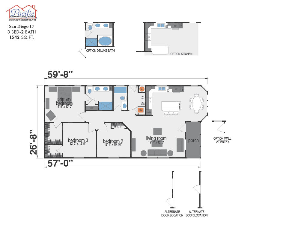 PACIFIC SAN DIEGO 17 - 3BD X 2BA 1,542 SQFT
