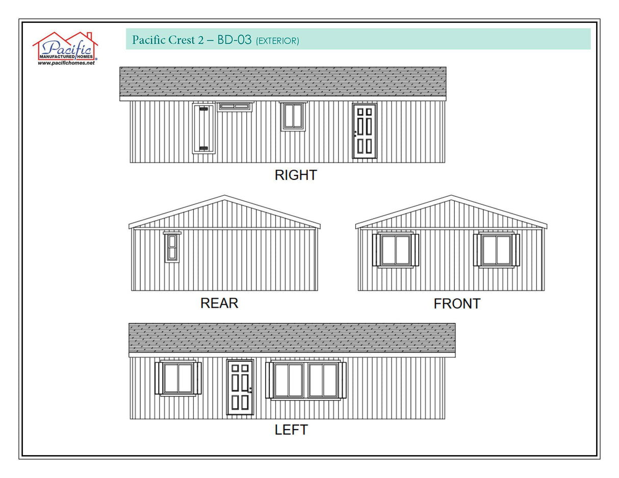 PACIFIC CREST 2 - 3BD X 2BA 947 SQFT