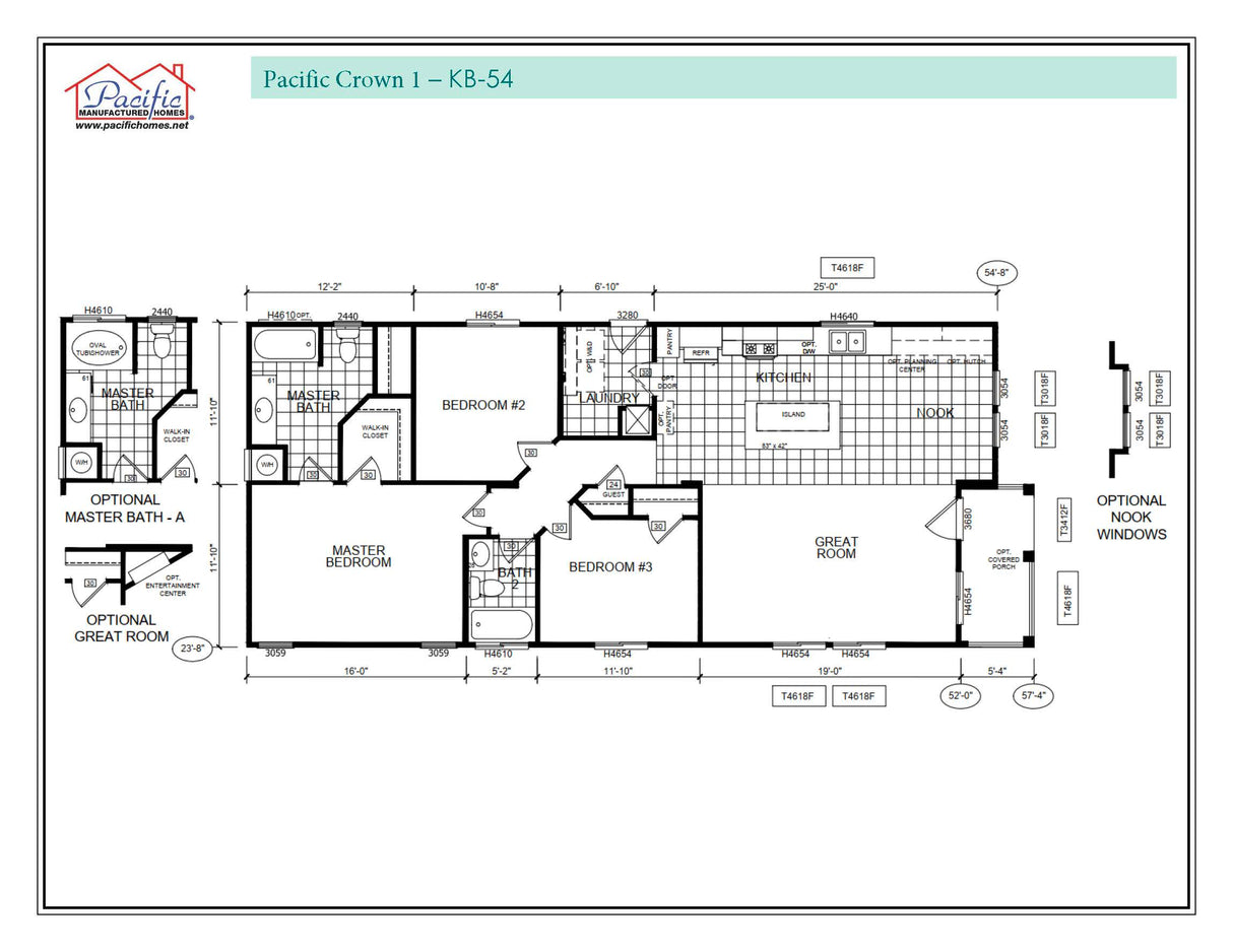 PACIFIC CROWN 1 - 3BD X 2BA 1,262 SQFT