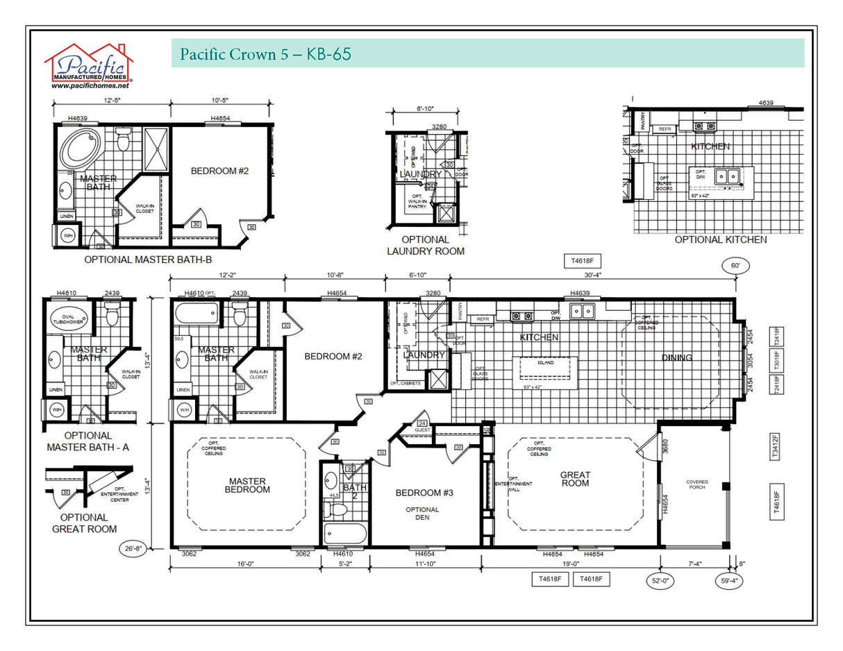 PACIFIC CROWN 5 - 3BD X 2BA 1,502 SQFT