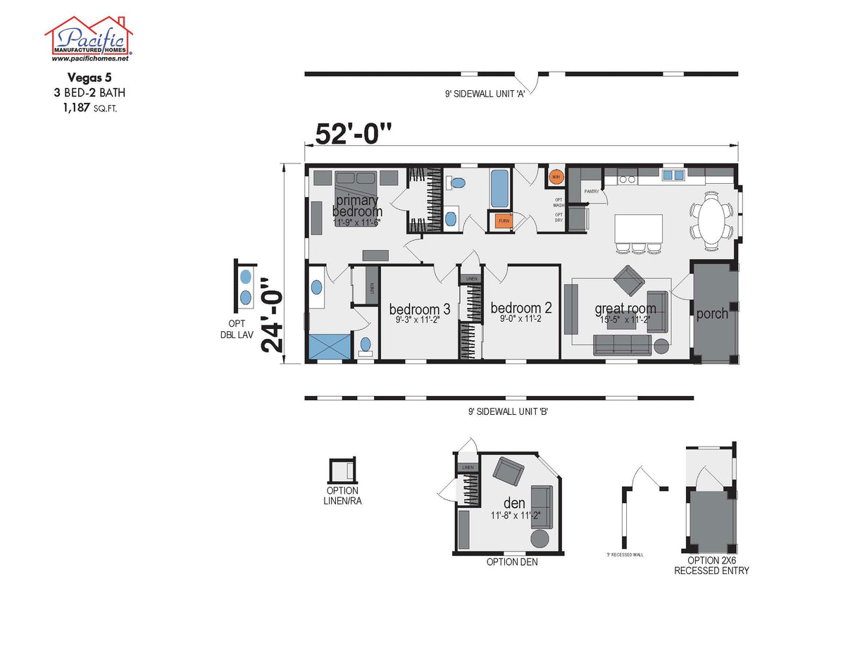 PACIFIC VEGAS 5 - 3BD X 2BA 1,187 SQFT