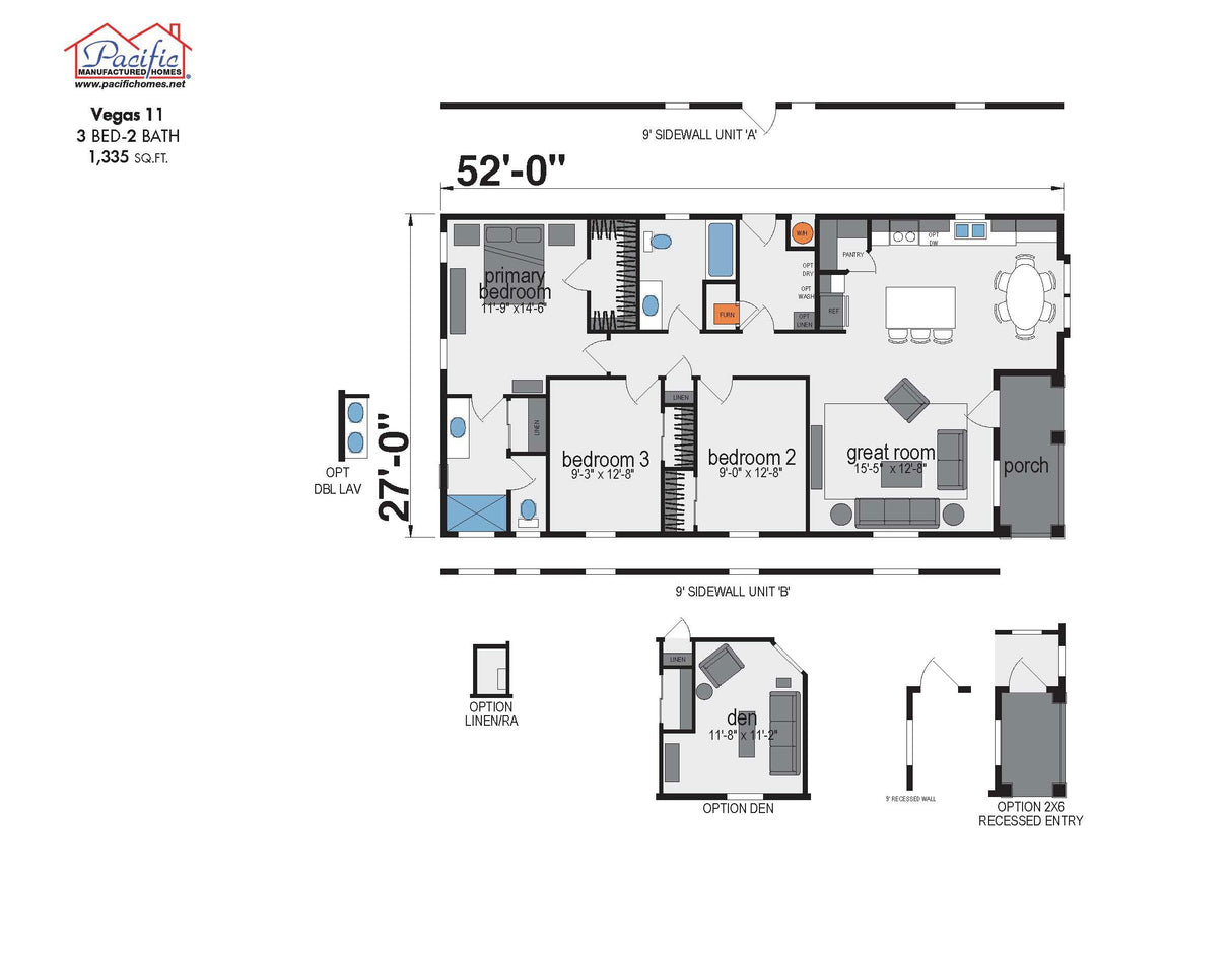 PACIFIC VEGAS 11 - 3BD X 2BA 1,335 SQFT