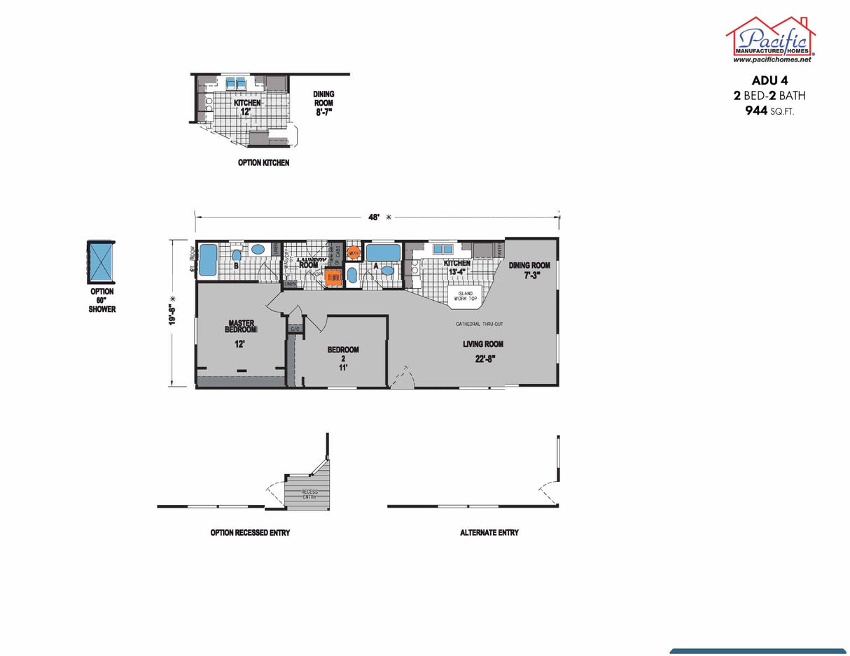 PACIFIC ADU 4 - 2BD X 2BA 944 SQFT