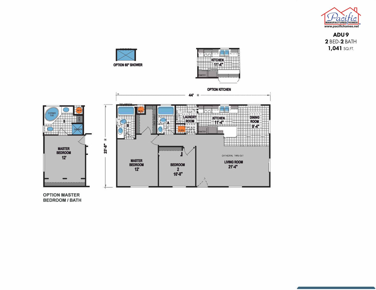 PACIFIC ADU 9 - 2BD X 2BA 1,041 SQFT