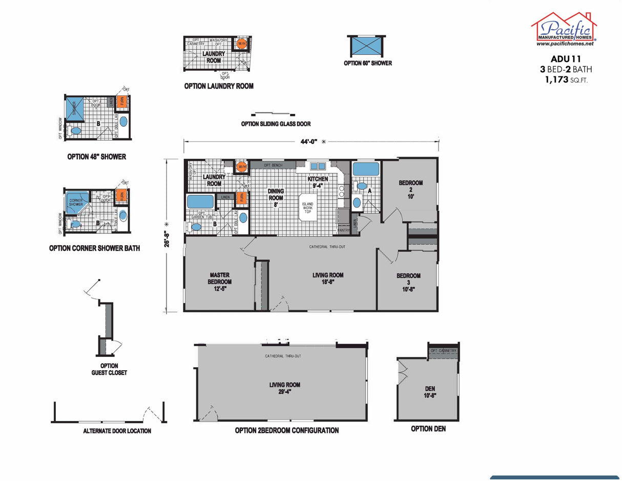 PACIFIC ADU 11 - 3BD X 1BA 1,173 SQFT