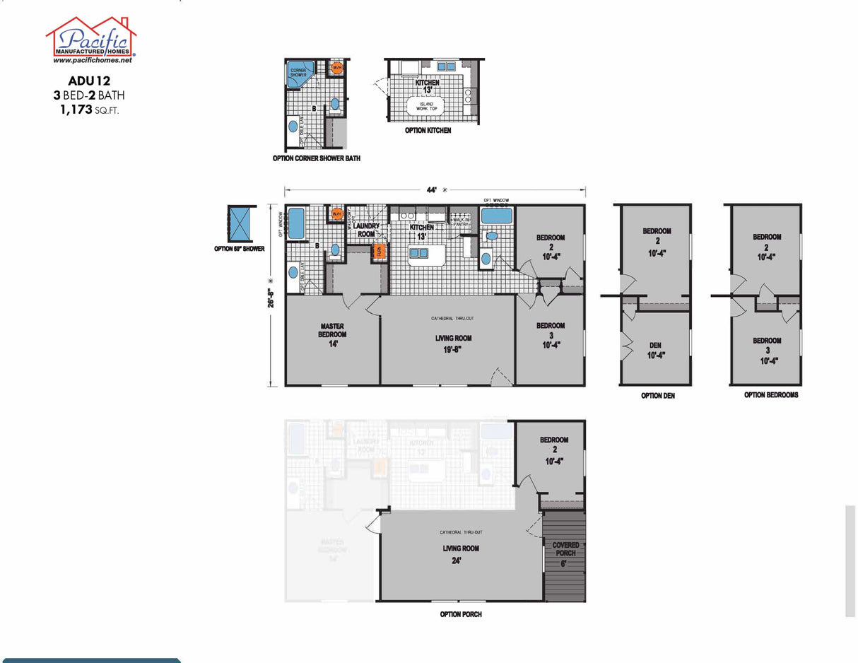 PACIFIC ADU 12 - 3BD X 1BA 1,173 SQFT