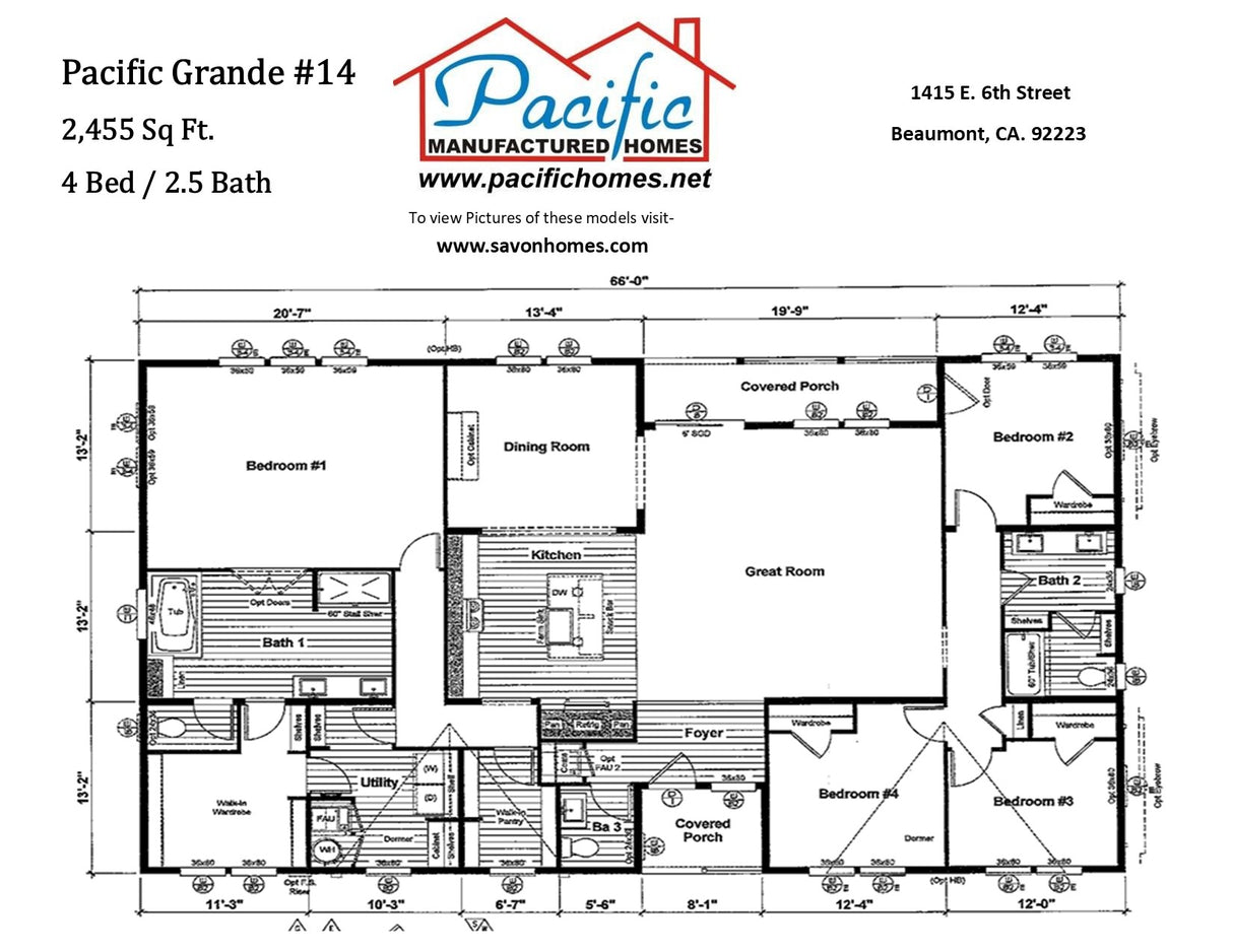 Pacific Grande BM14- 4BD & 2.5BA 2,455 SQFT