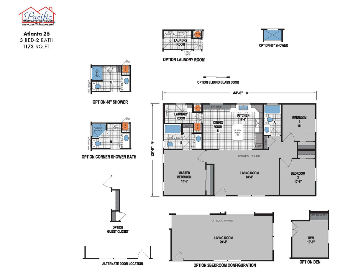 PACIFIC ATLANTA 25 - 3BD X 2BA 1,173 SQFT