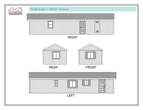 PACIFIC PEAK 1 - 2BD X 1BA 640 SQFT