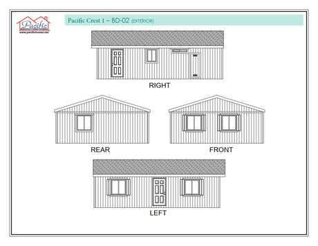 PACIFIC CREST 1 - 2BD X 1BA 757 SQFT