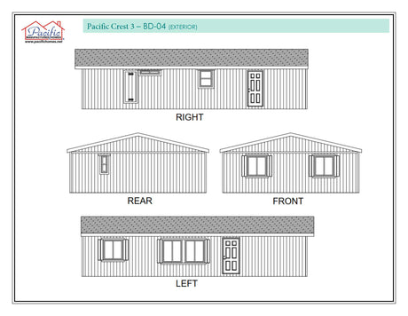 PACIFIC CREST 3 - 3BD X 2BA 1,041 SQFT