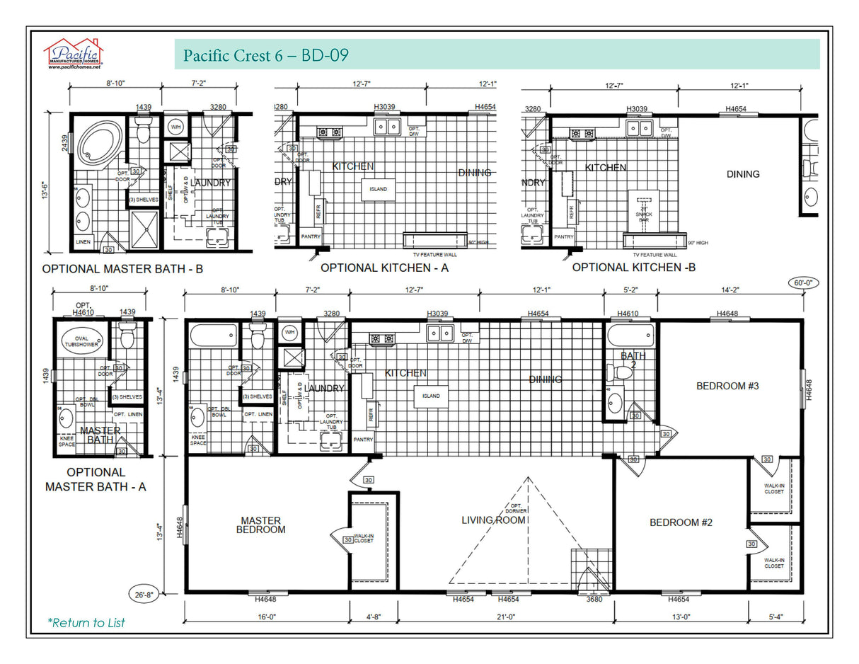 PACIFIC CREST 6 - 3BD X 2BA 1,600 SQFT