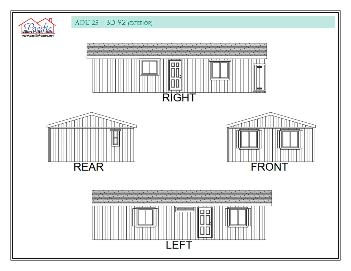 PACIFIC ADU 25 - 2BD X 2BA 800 SQFT