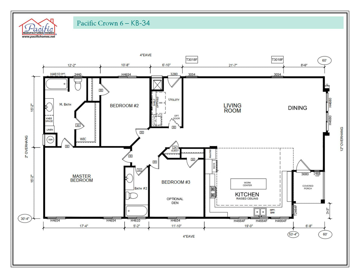 PACIFIC CROWN 6 - 3BD X 2BA 1,805 SQFT