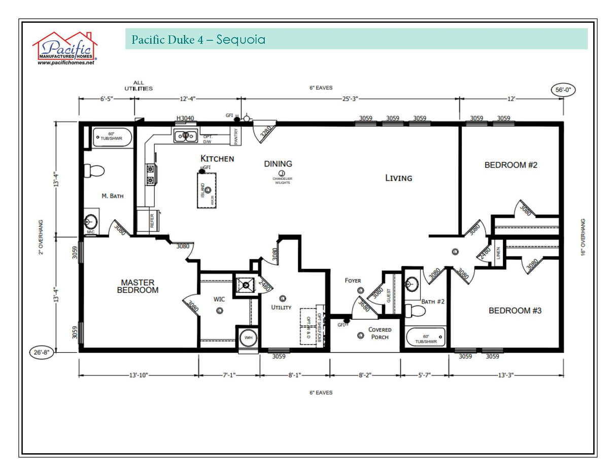 PACIFIC DUKE 4 - 3BD X 2BA 1,459 SQFT