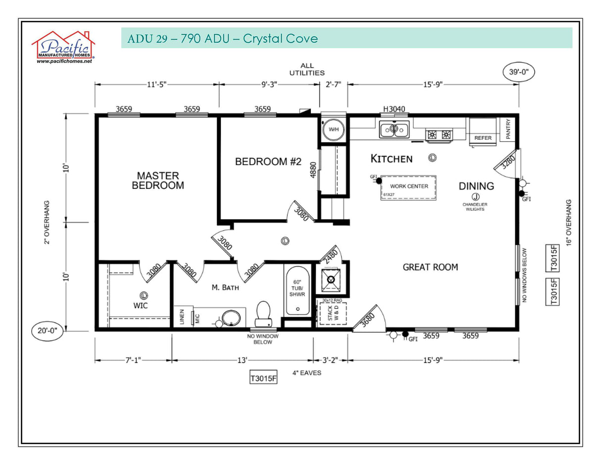 PACIFIC ADU 29 - 2BD X 1BA 780 SQFT