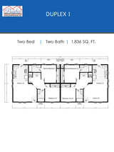 PACIFIC DUPLEX 1 - 2BD X 2BA 1,836 SQFT