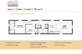PACIFIC ENTRY 3 - 2BD X 2BA 790 SQFT