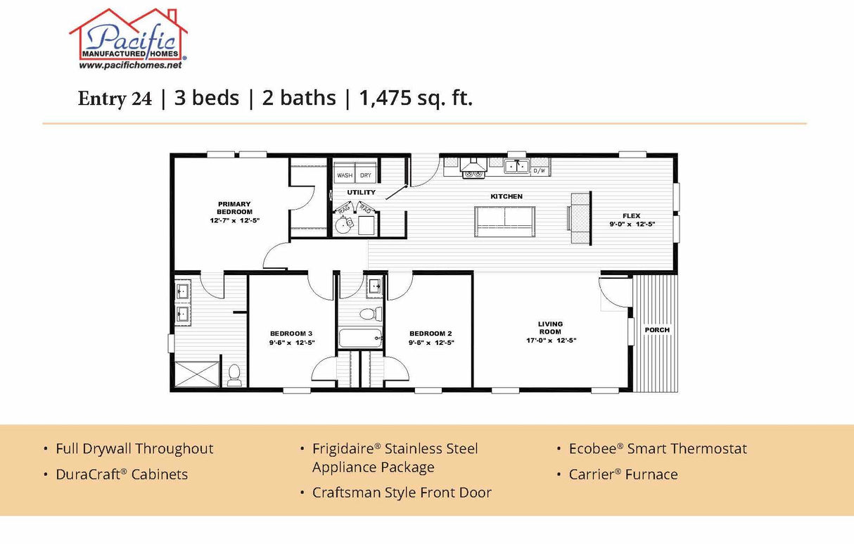 PACIFIC ENTRY 24 - 3BD X 2BA 1,475 SQFT