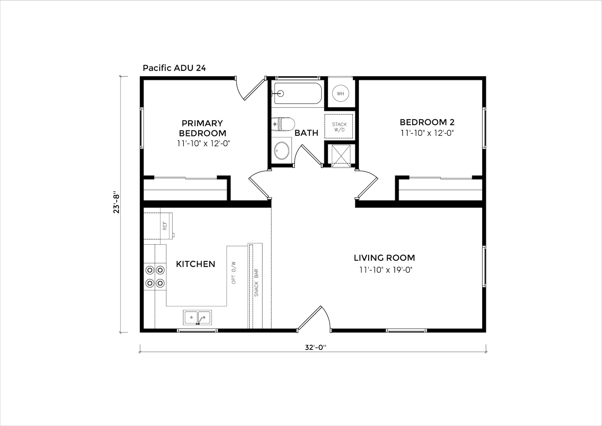 Pacific ADU 24 floor plan