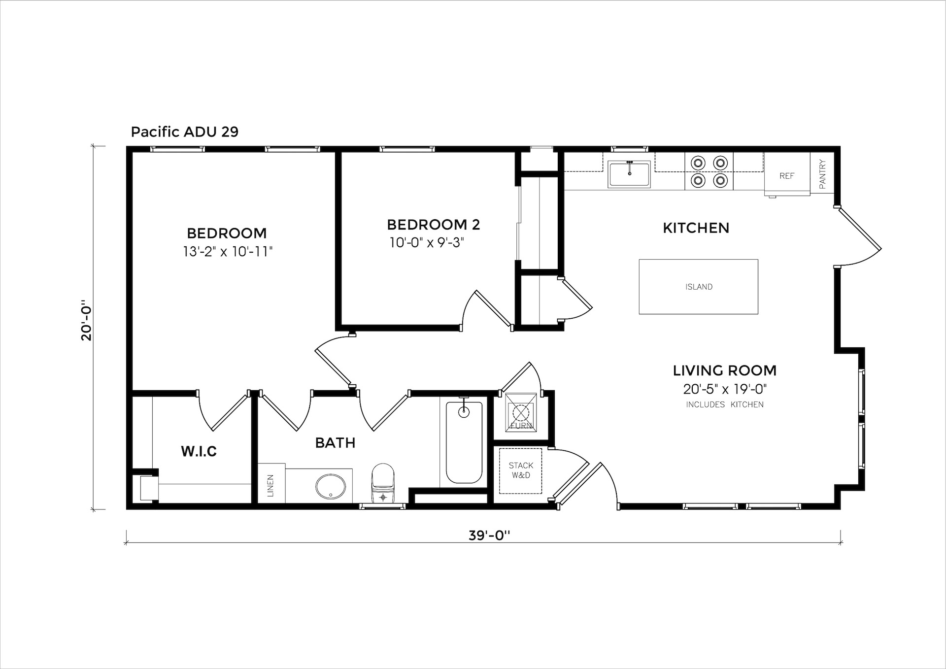 Pacific ADU 29 floor plan