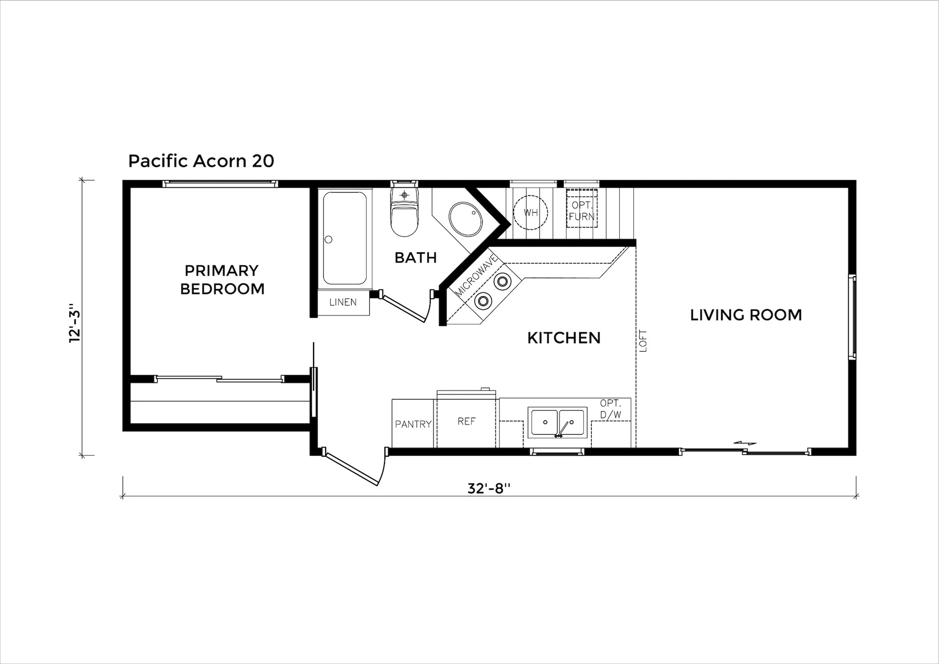 Pacific Acorn 20 floor plan
