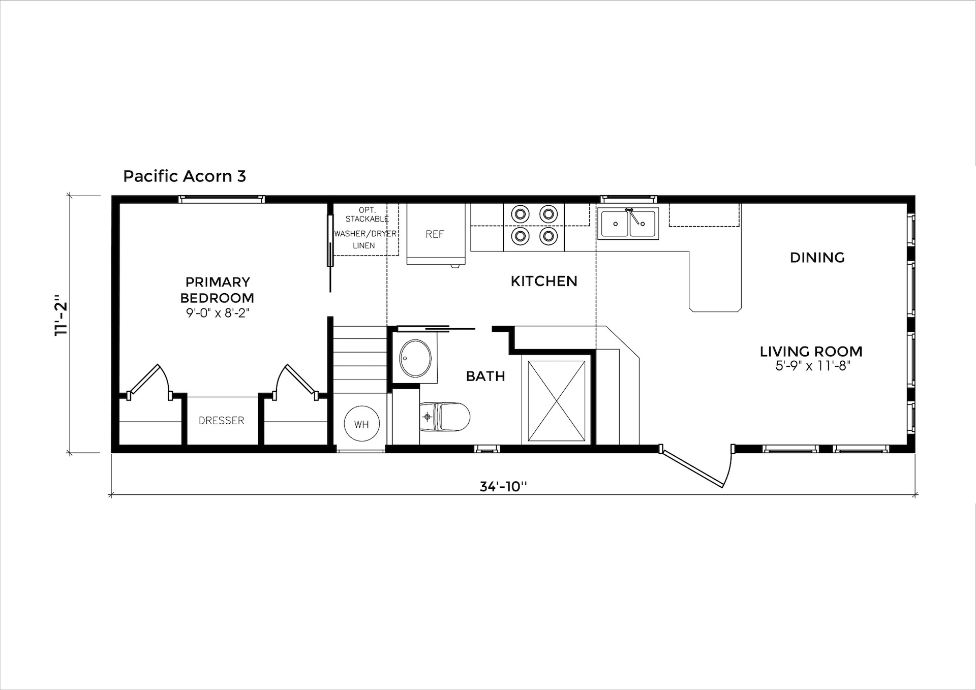 Pacific Acorn 3 floor plan