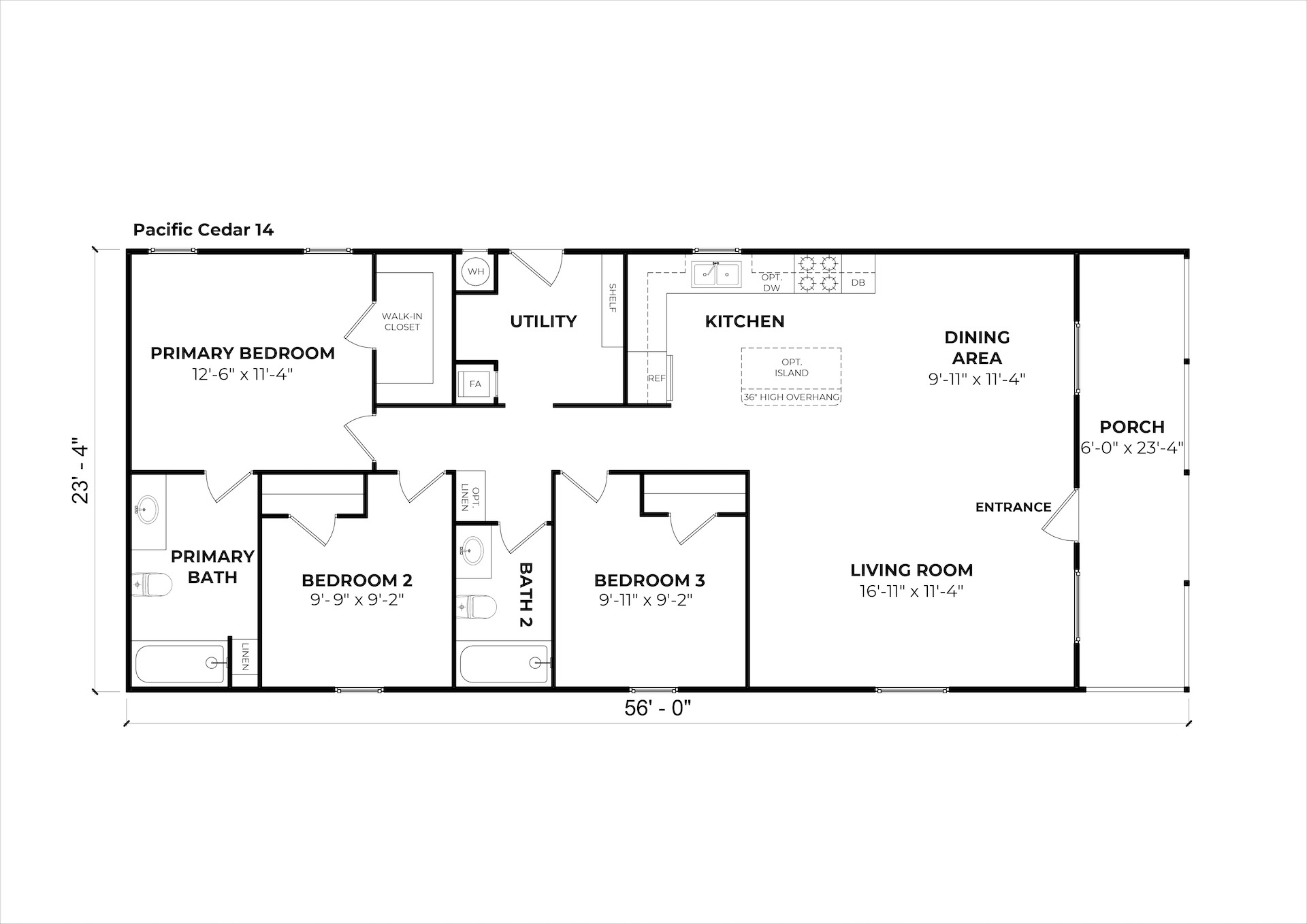Pacific Cedar 14 floor plan