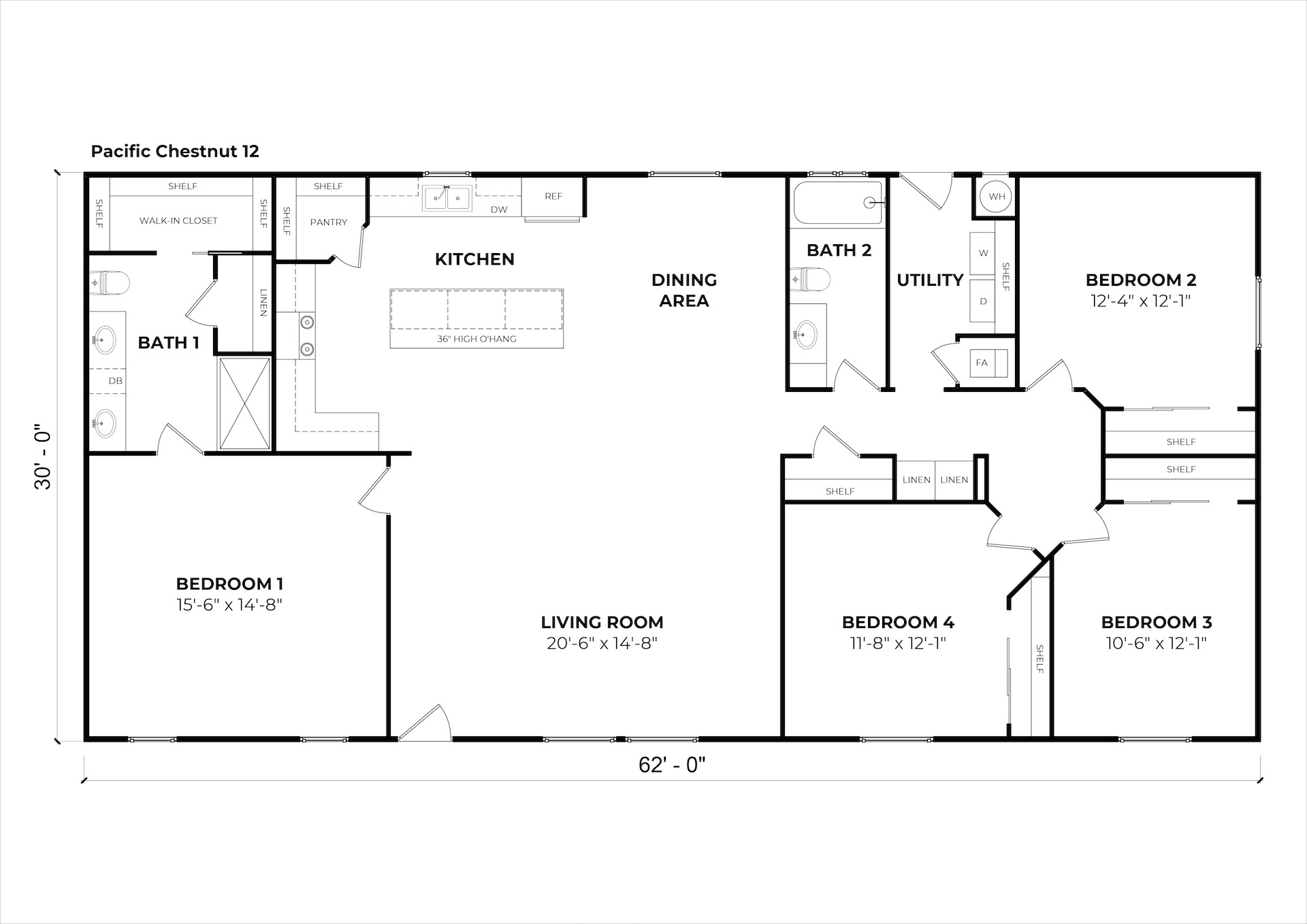 Pacific Chestnut 12 floor plan