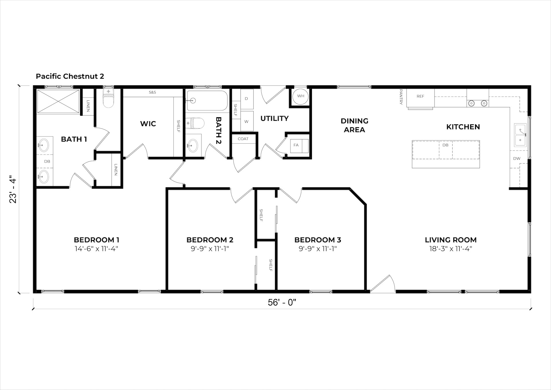 Pacific Chestnut 2 floor plan