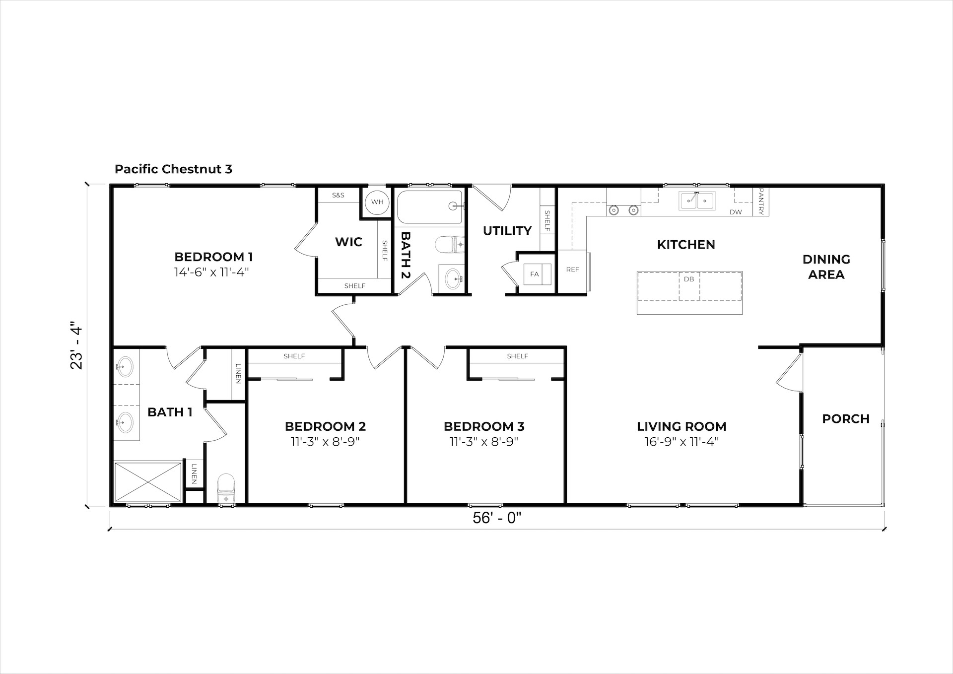 Pacific Chestnut 3 floor plan