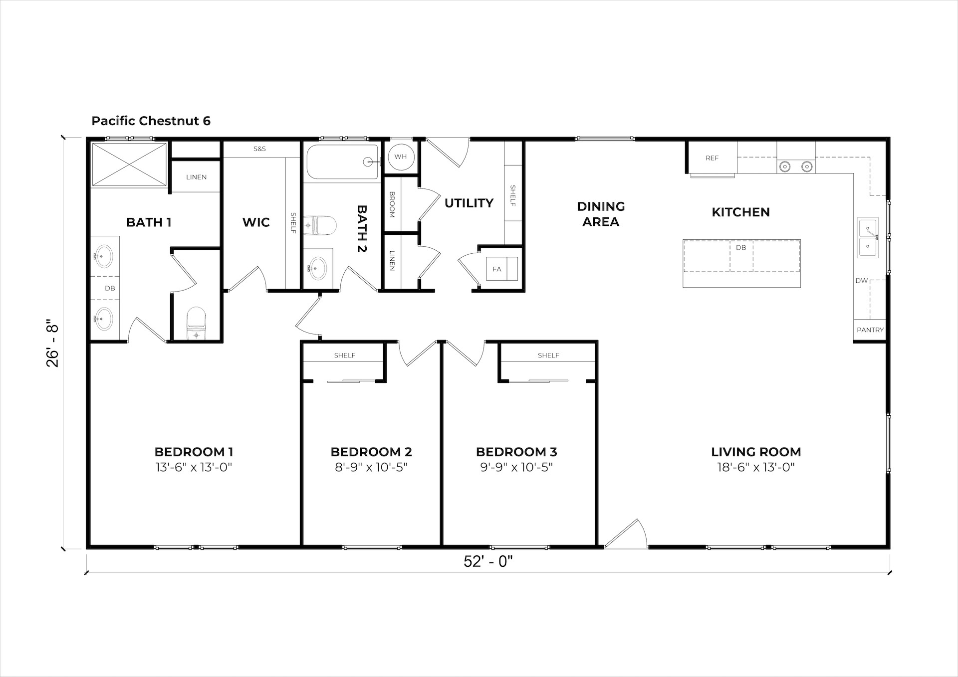 Pacific Chestnut 6 floor plan