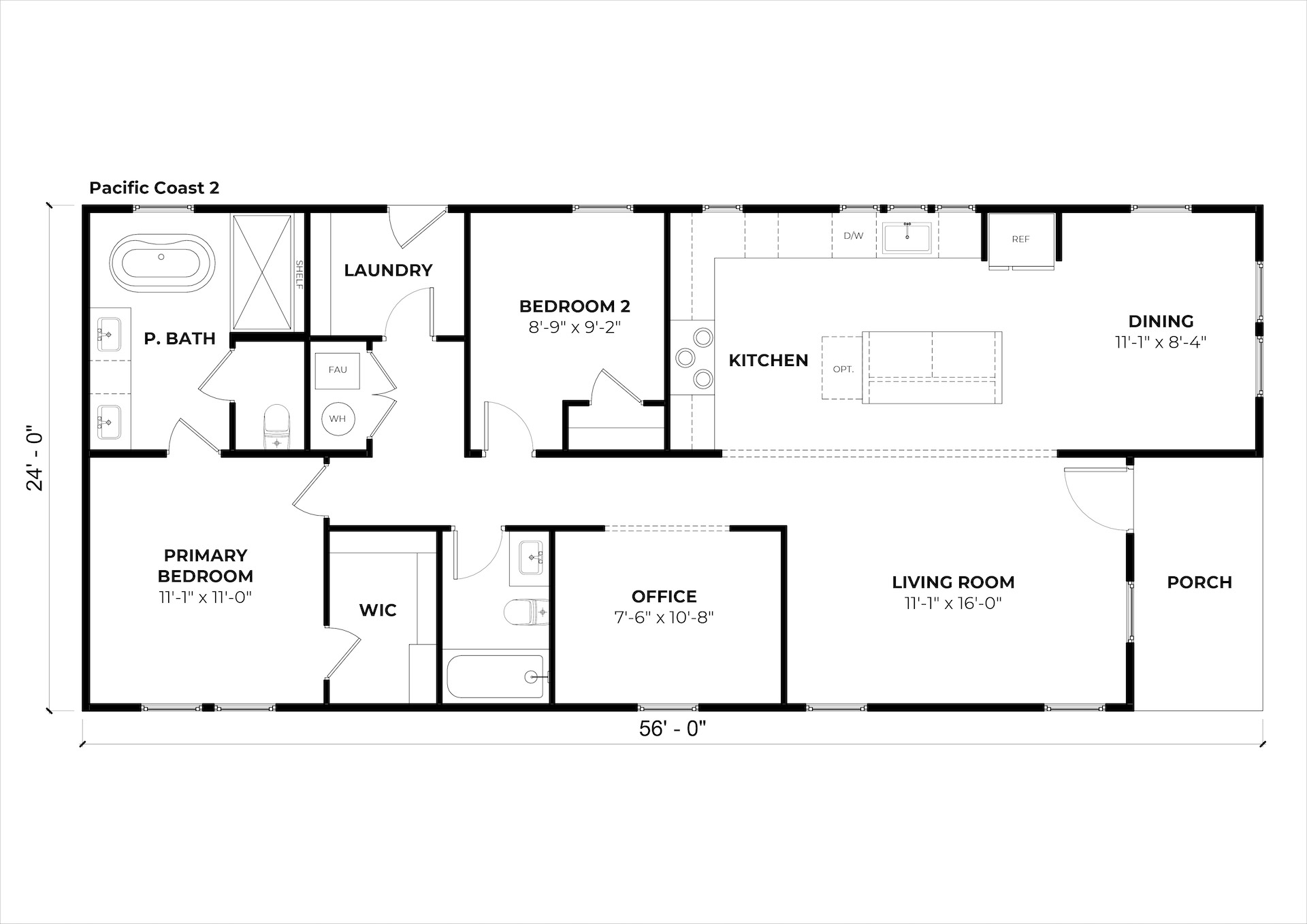 Pacific Coast 2 floor plan