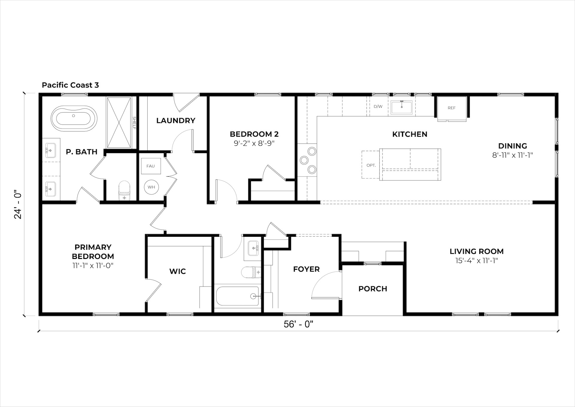 Pacific Coast 3 floor plan