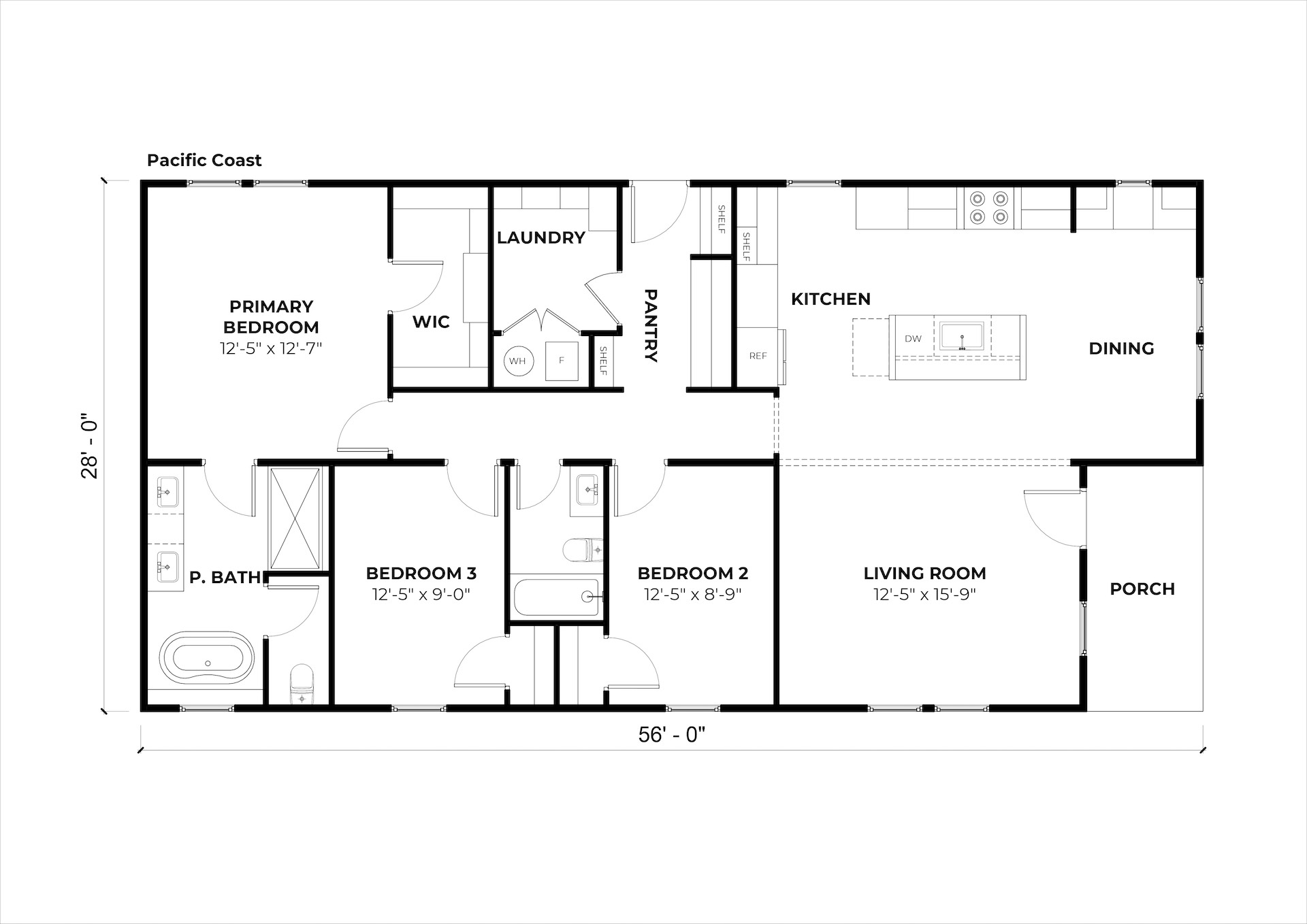 Pacific Coast floor plan