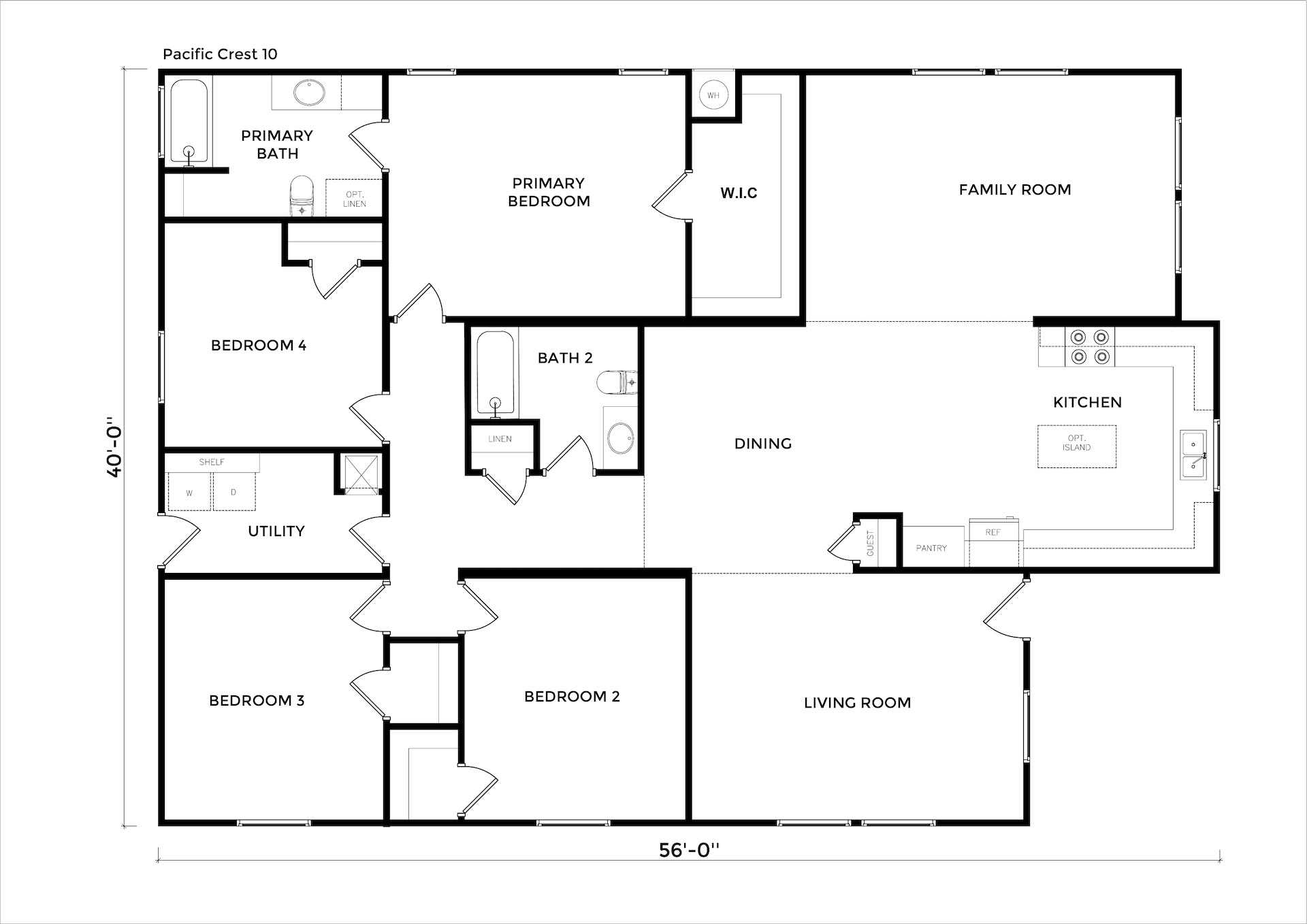 Pacific Crest 10 floor plan