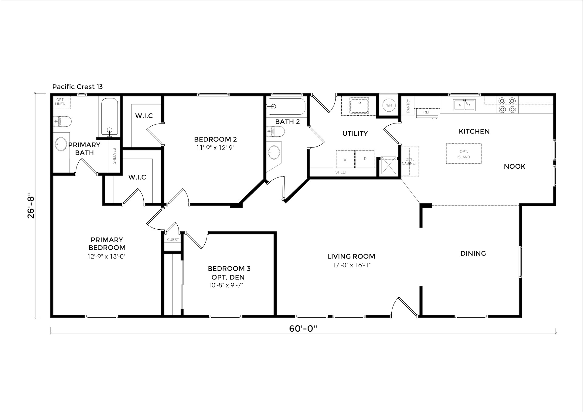 Pacific Crest 13 floor plan