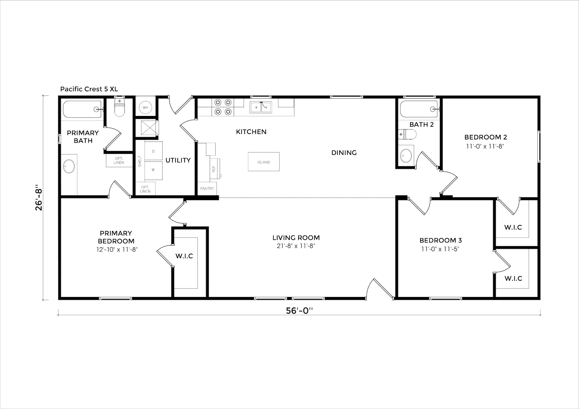 Pacific Crest 5 XL floor plan