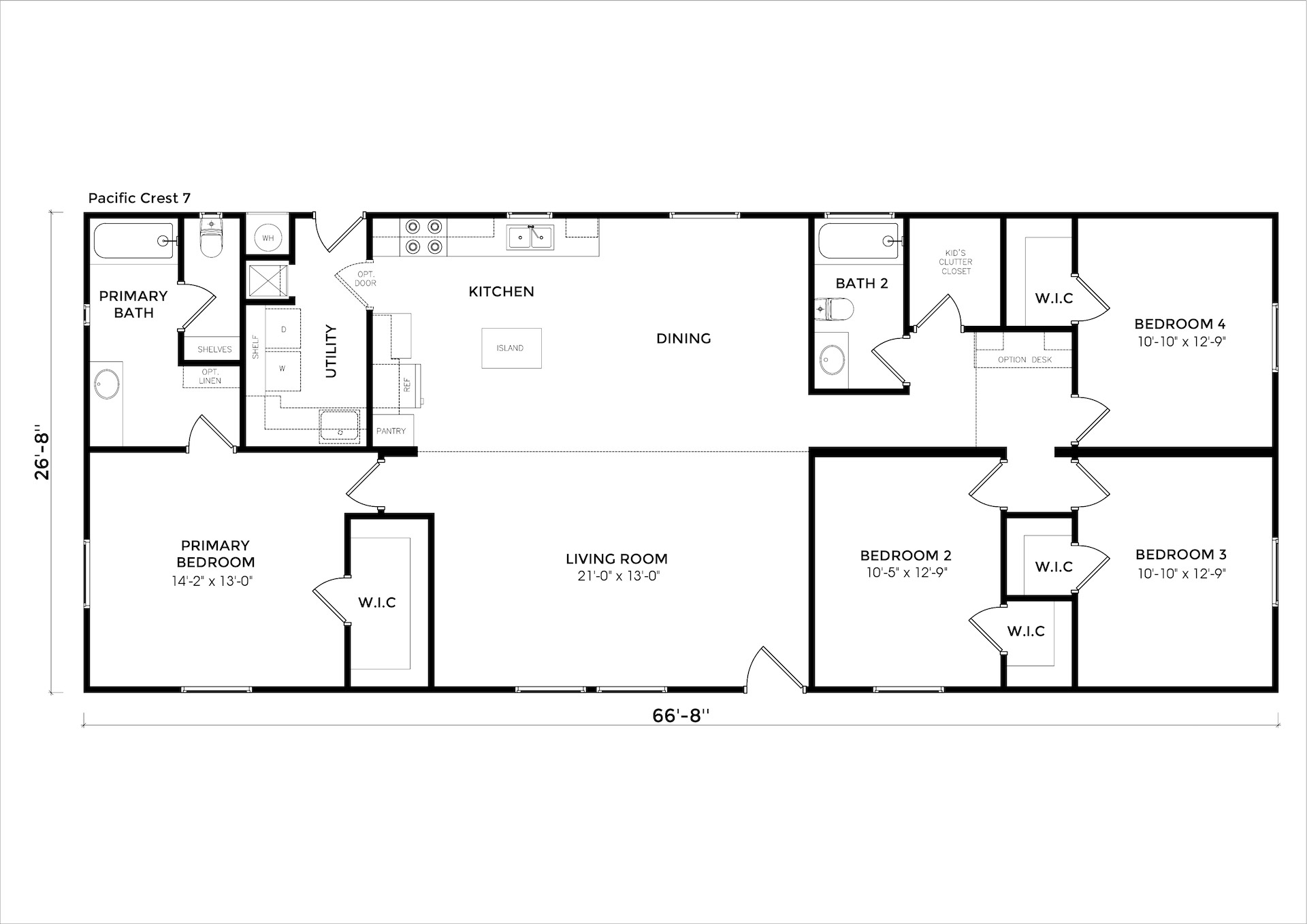 Pacific Crest 7 floor plan