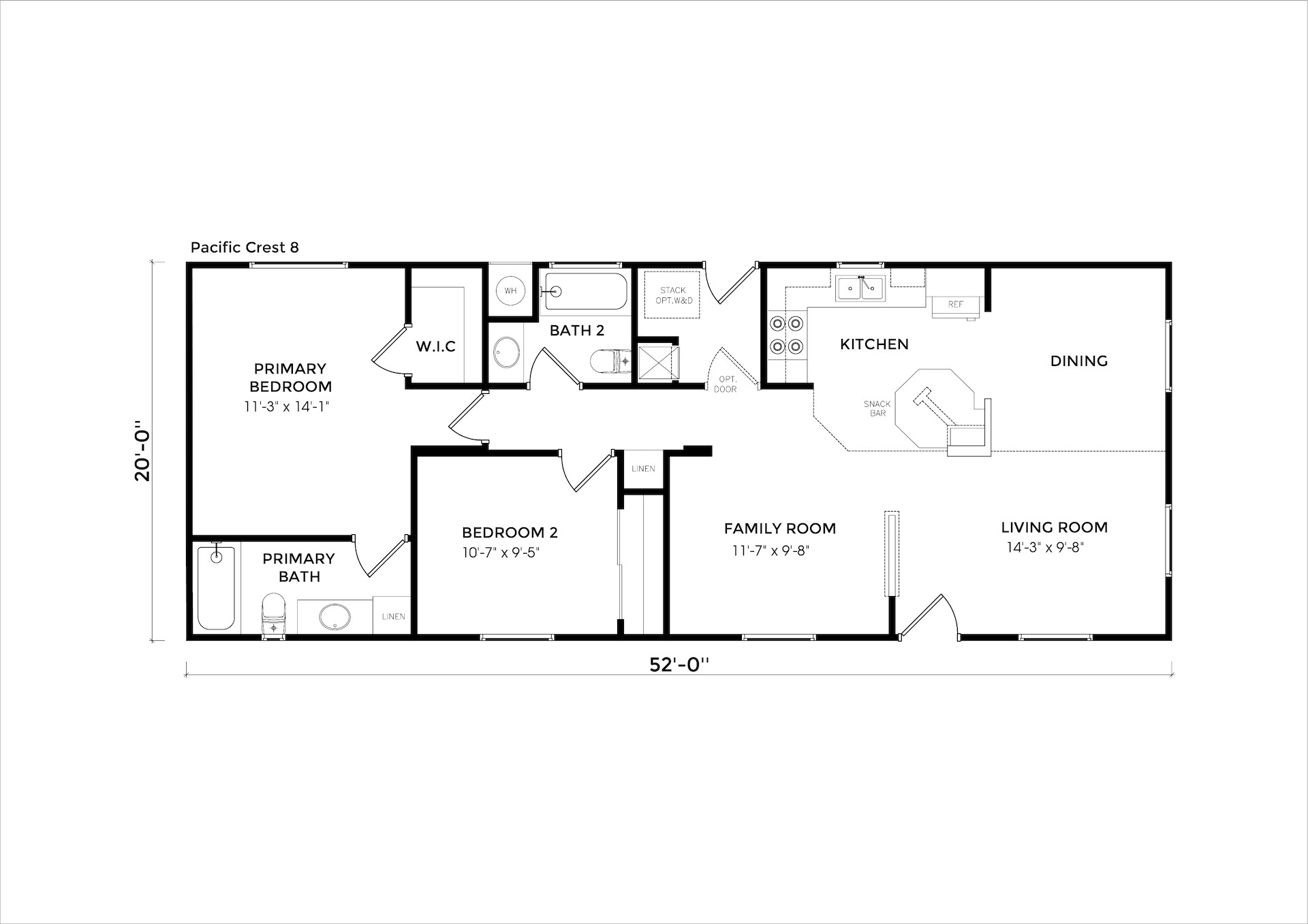Pacific Crest 8 floor plan