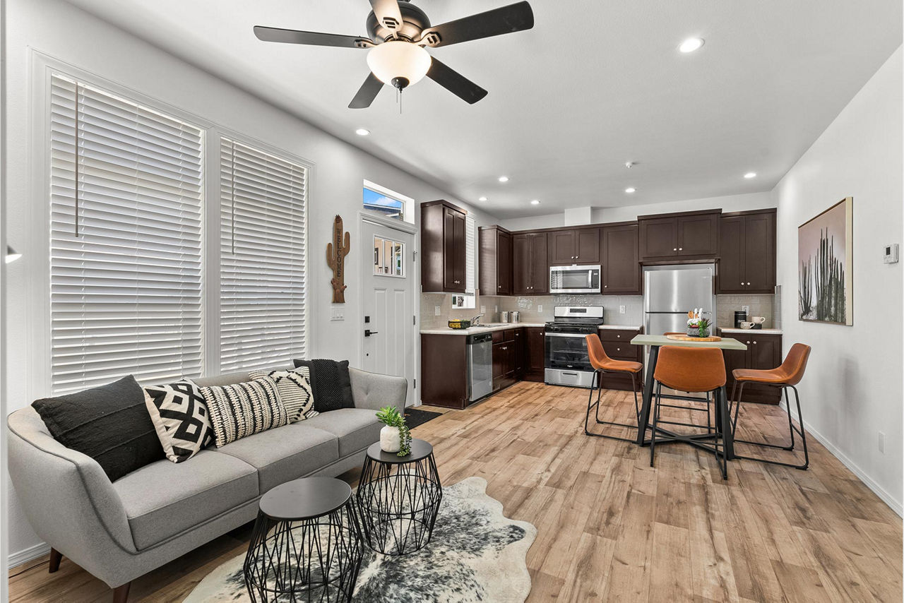 Pacific Duplex unit one living area