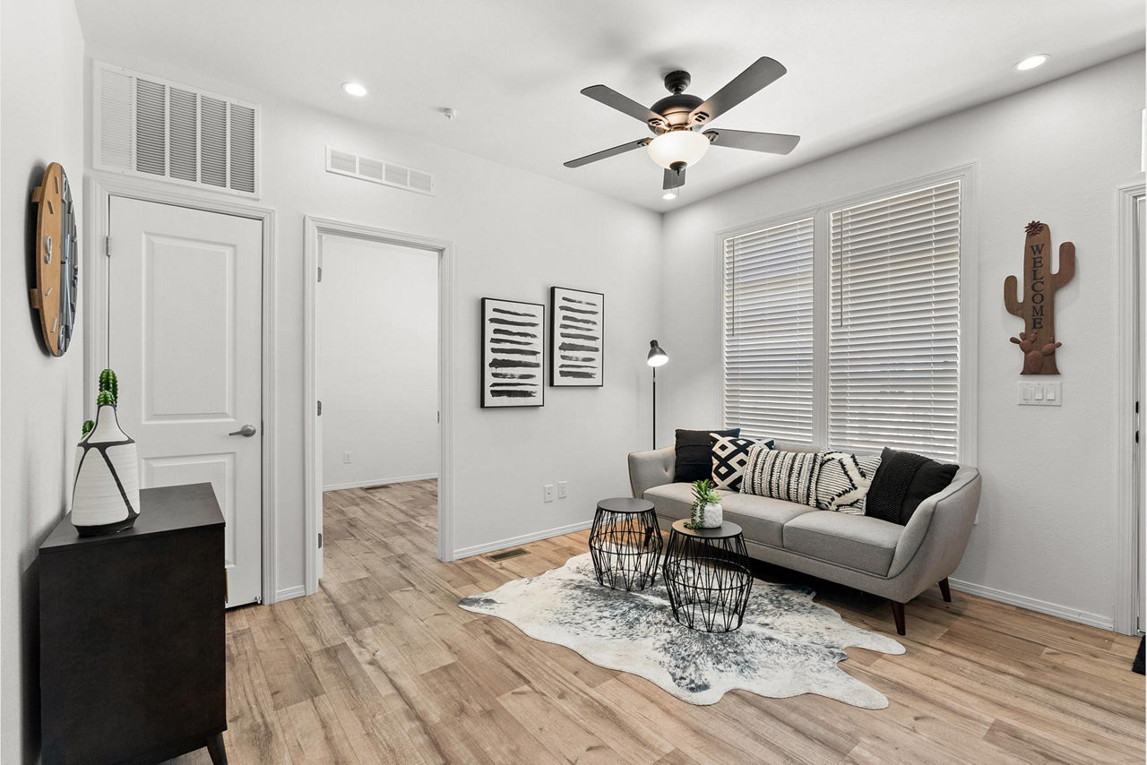 Pacific Duplex unit one living room