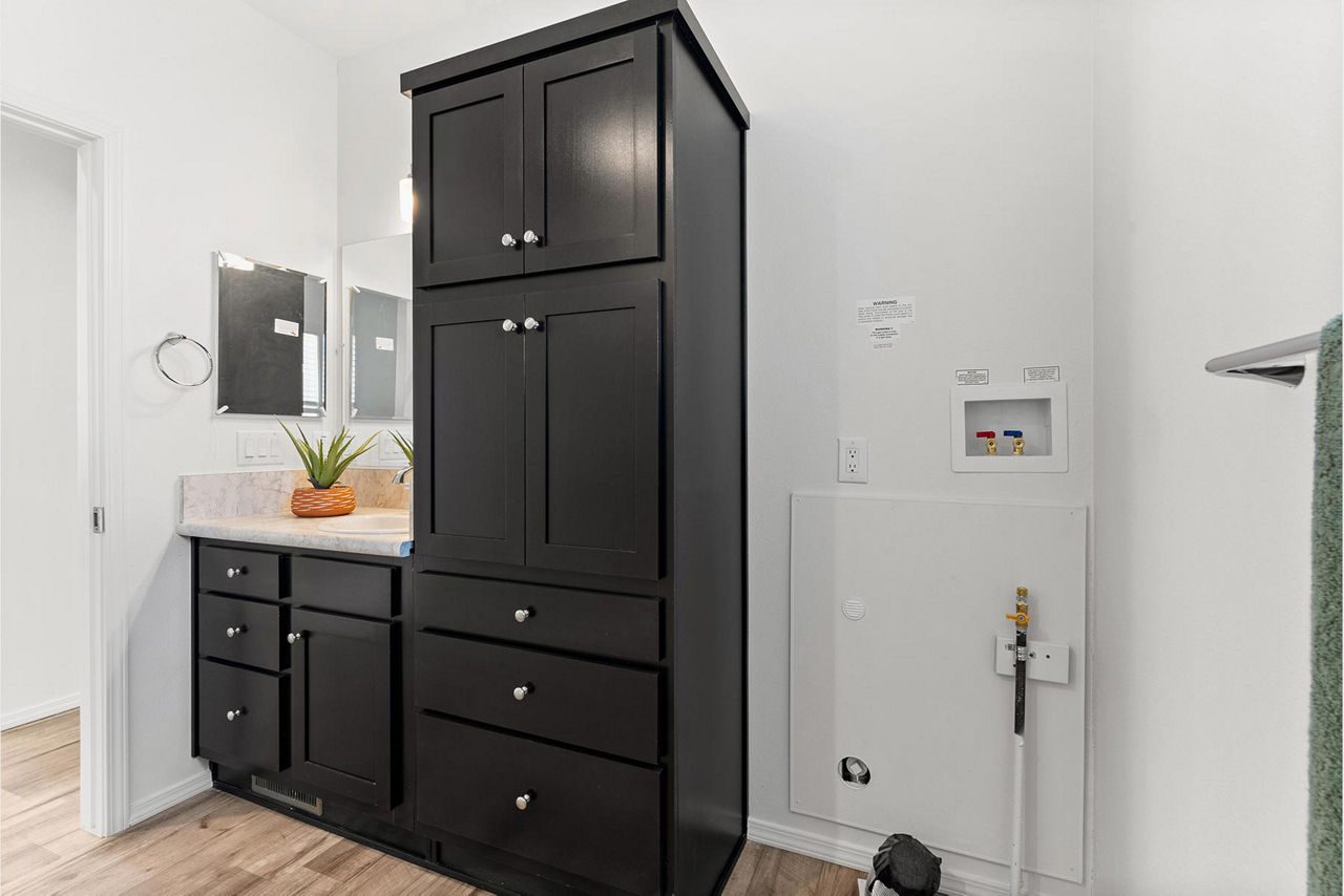 Pacific Duplex unit one storage and laundry