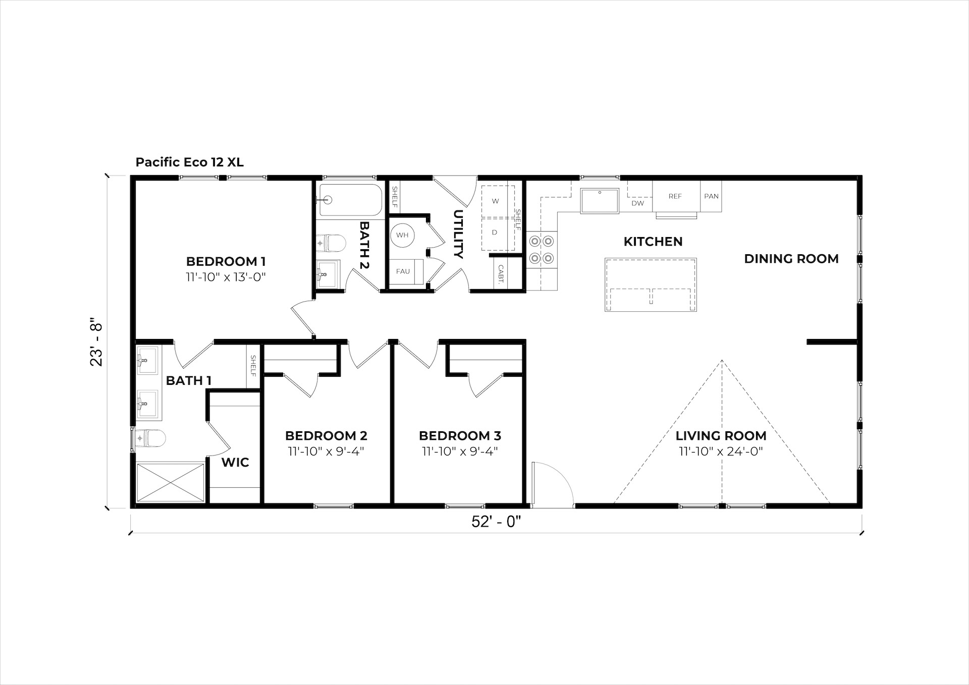 Pacific Eco 12 XL floor plan