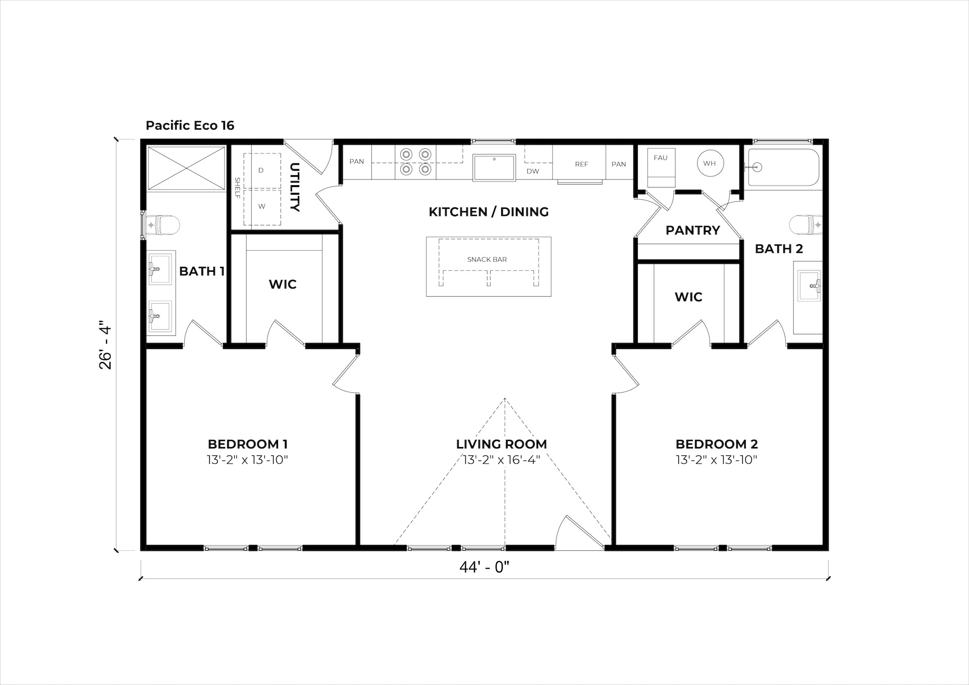 Pacific Eco 16 floor plan
